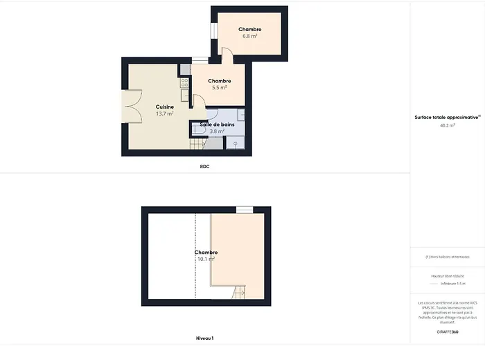 Piscine Commune, Terrasse, Maison Pour 5 Hébergement de vacances